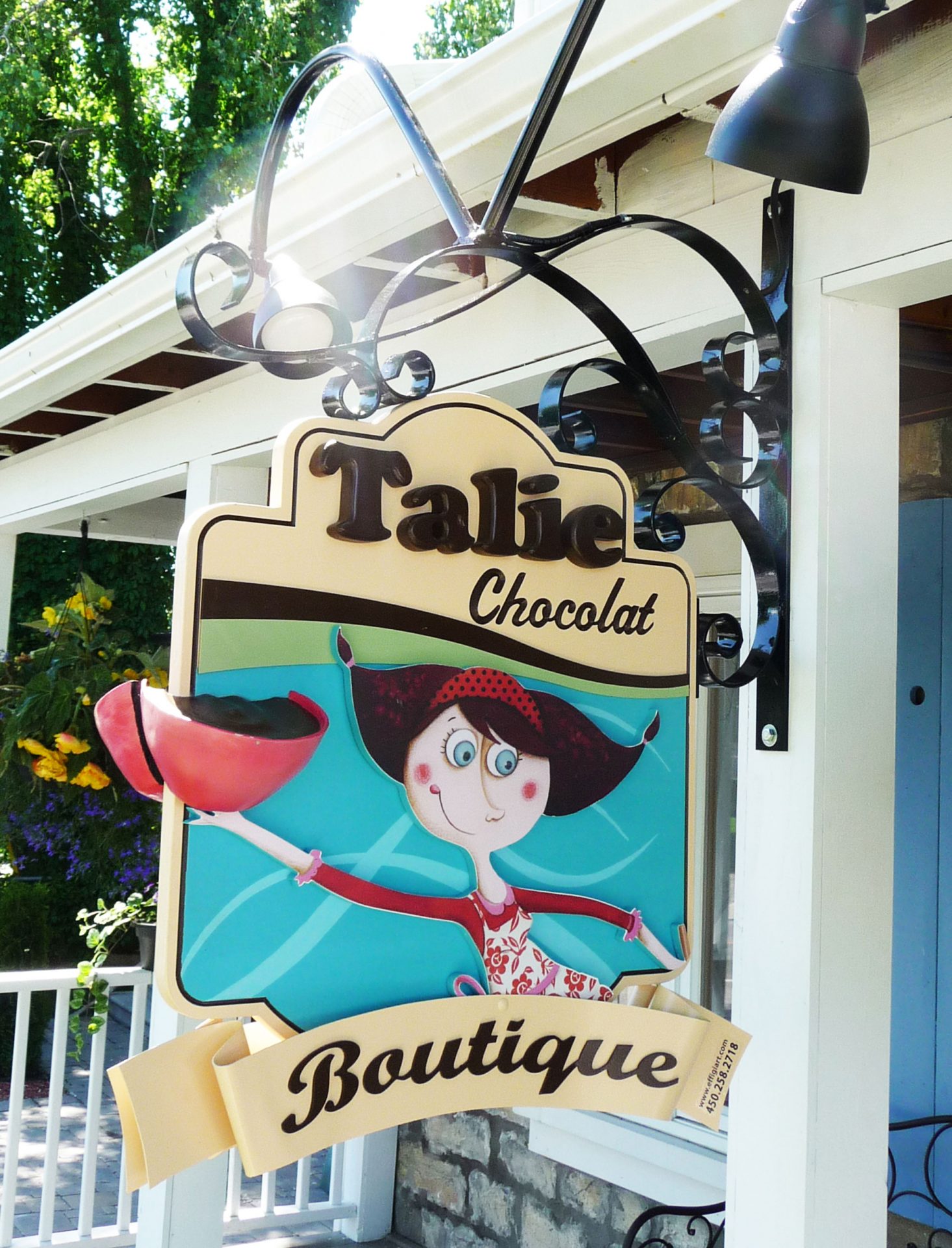 Enseigne 3D - Talie-chocolaterie - Ste-Rose, Laval