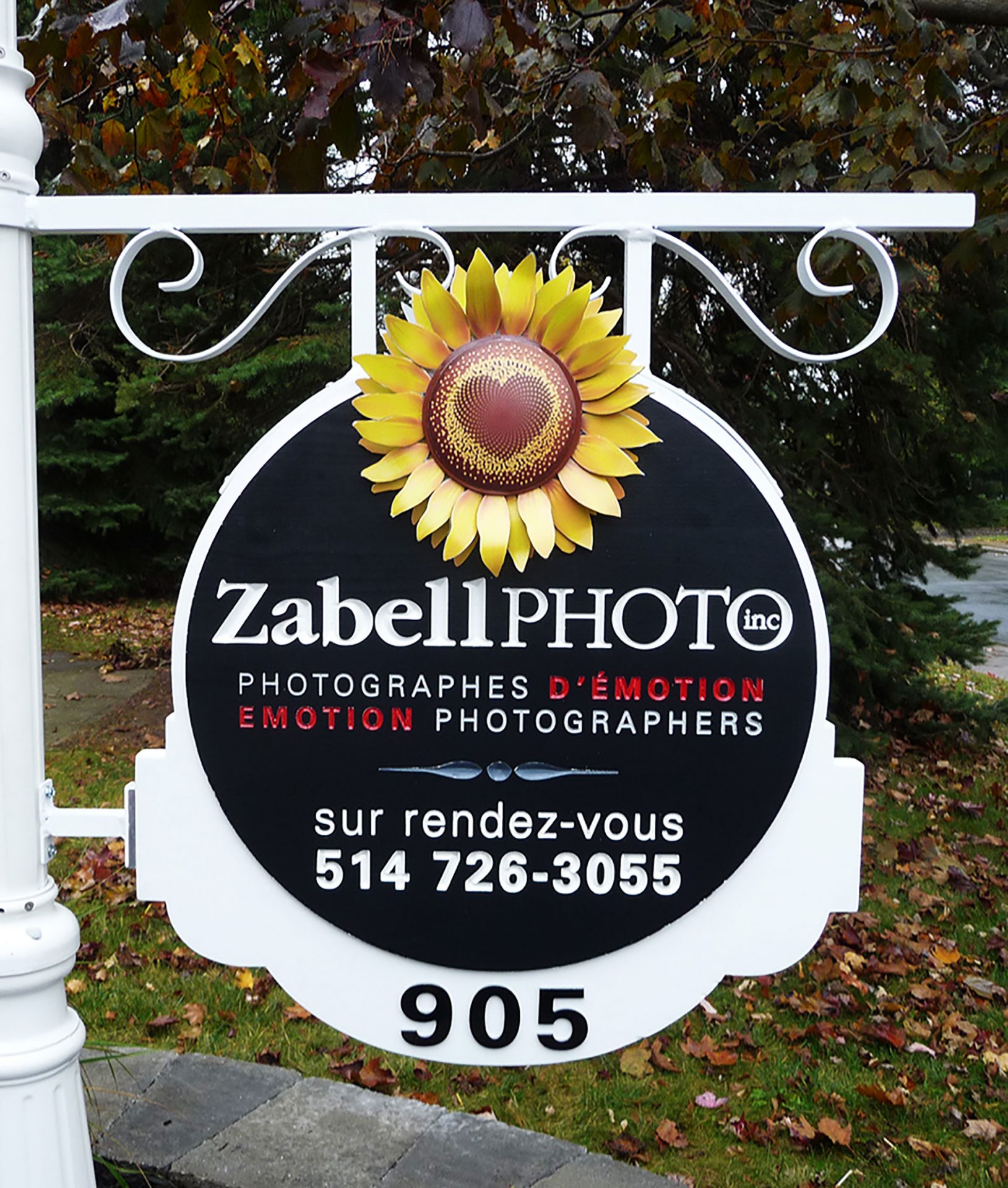 Enseigne photographe Zabelphoto 3d - Laval